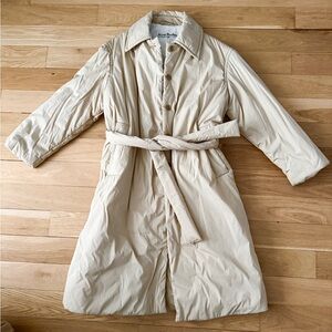 ACNE STUDIOS Belted Puffer Trench Coat
